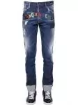 dsquared2 jean slim destroy pas cher  cool guy blue